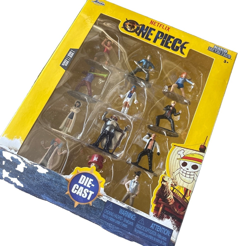 2026 Netflix One Piece Die-Cast Nano Metalfigs Jada 12 Pack Figures New in Box